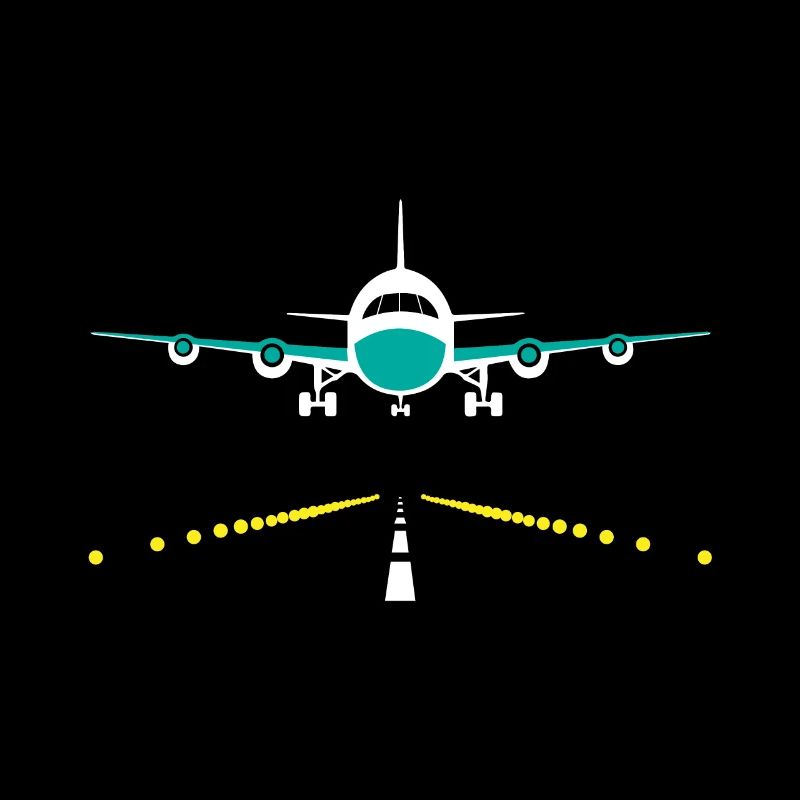Flugzeug landet, Flughafen