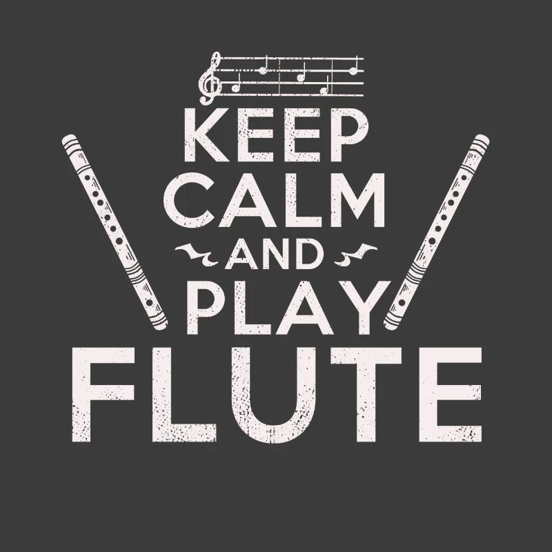 Keep Calm Flötenspieler Flötist Flöte Geschenkidee