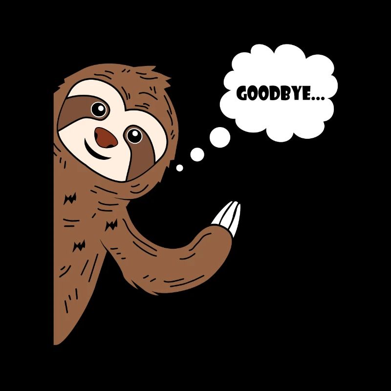 Goodbye Sloth Sloth Waving bye bye