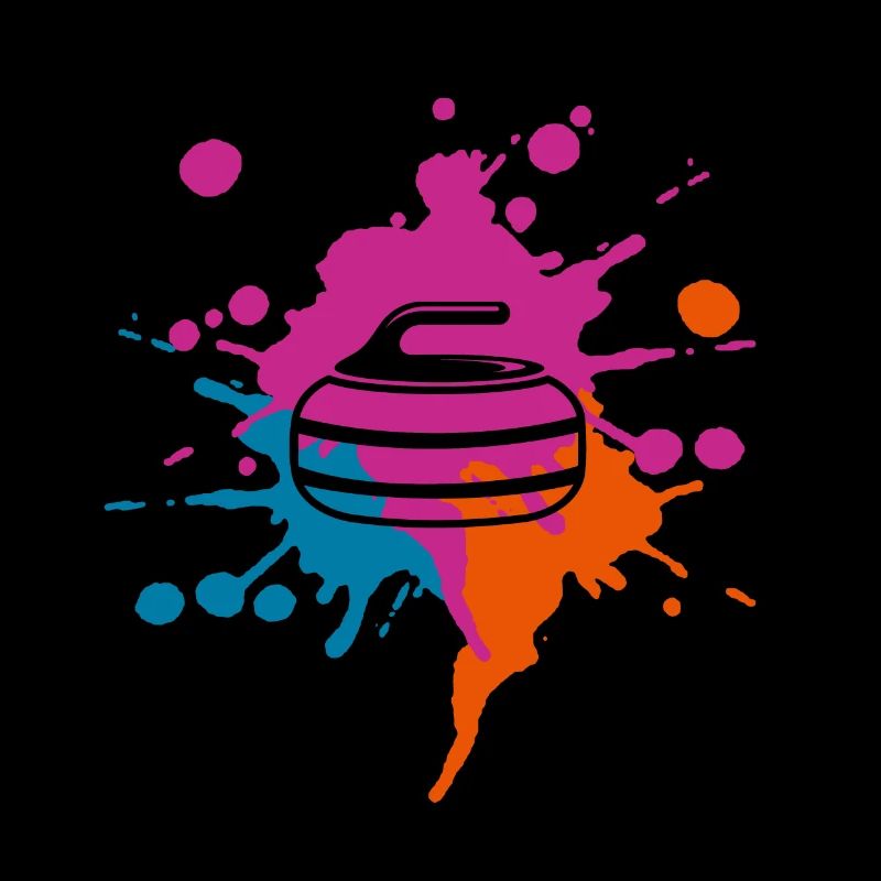 Boule de couleur curling