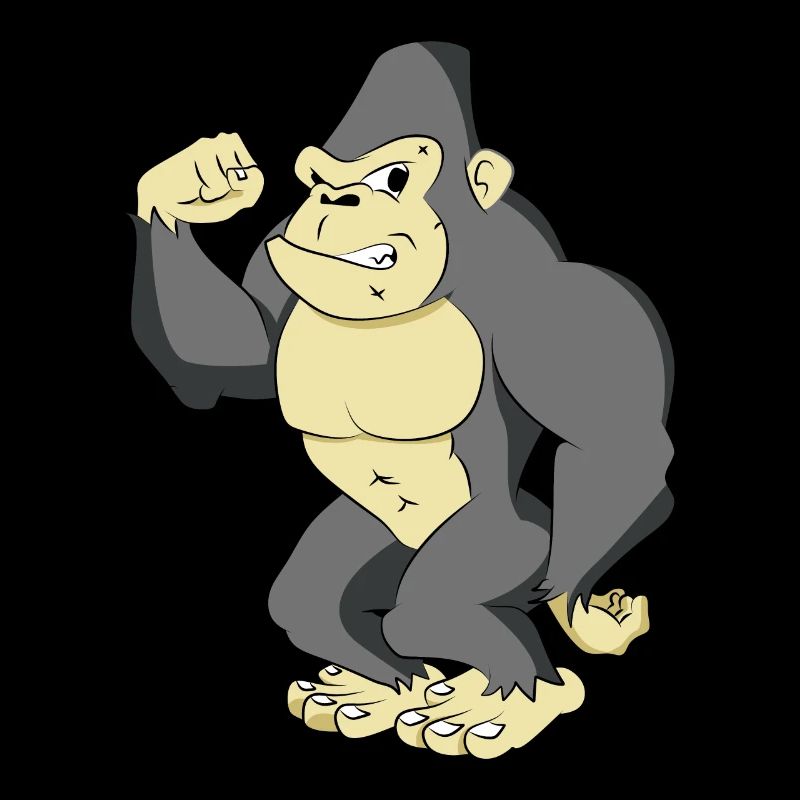 Muscular gorilla