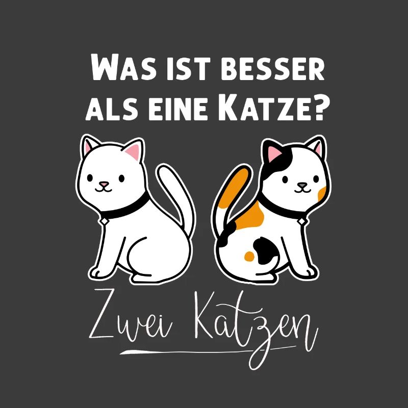 Regalo di coppia di due gatti divertenti per i proprietari di gatti