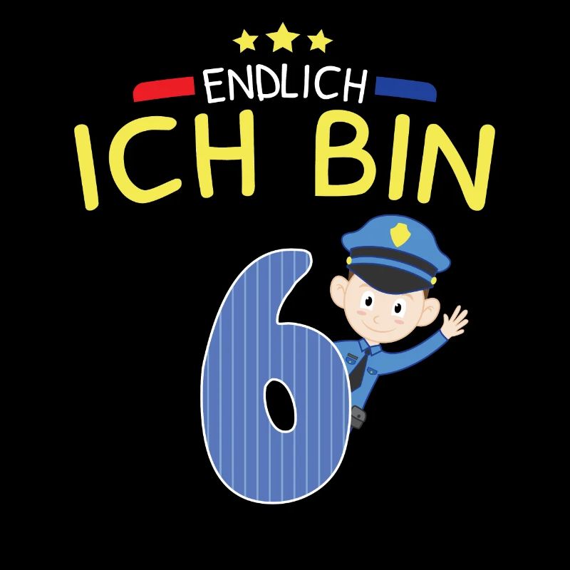 6.Geburtstag Polizei Junge Kinder Schule Geschenk