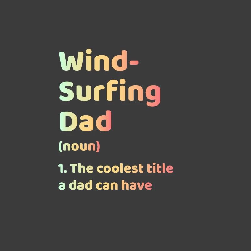 Windsurfen Papa Vatertagsgeschenk
