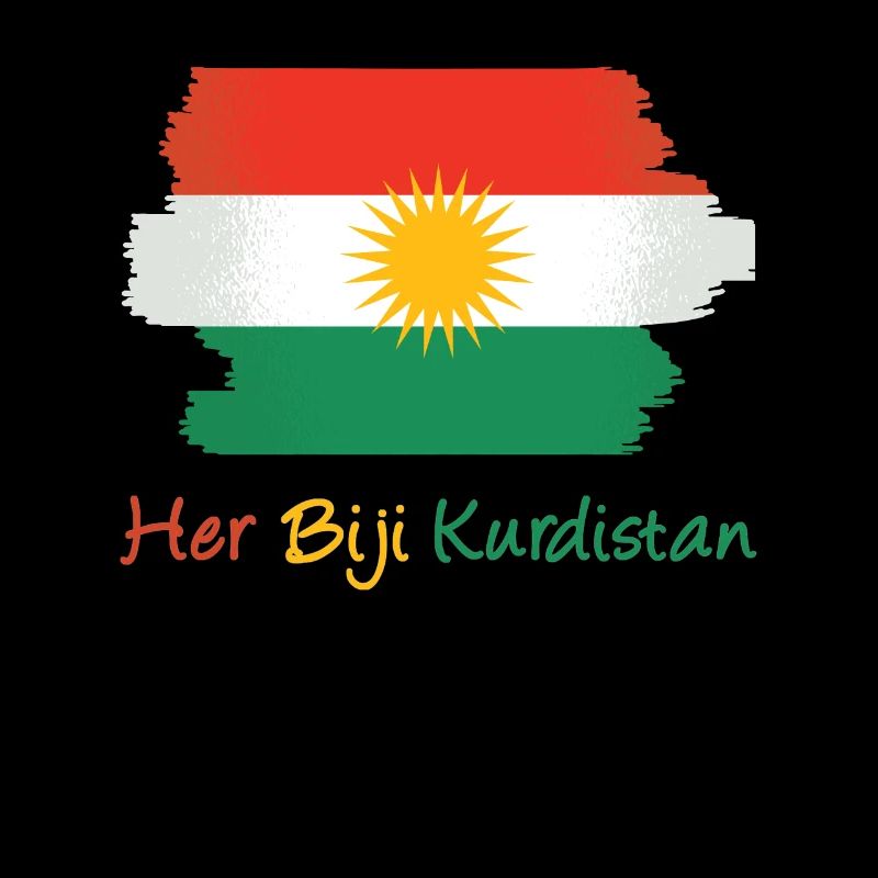 Her Biji Kurdistan Flagge - Kurden Kurde Kurdisch