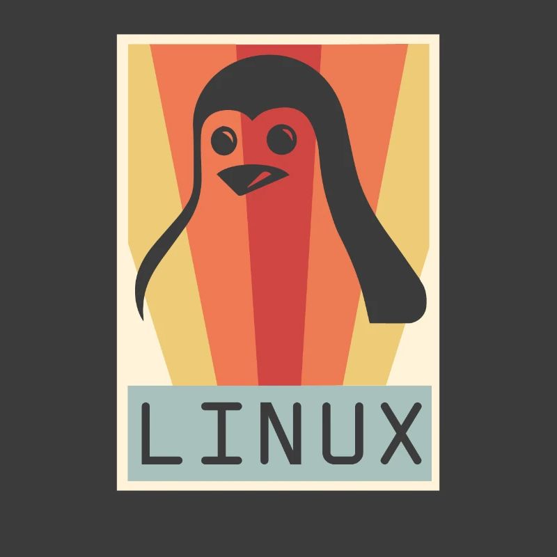 Geek Linux Pingouin PC Nerd IT Expert