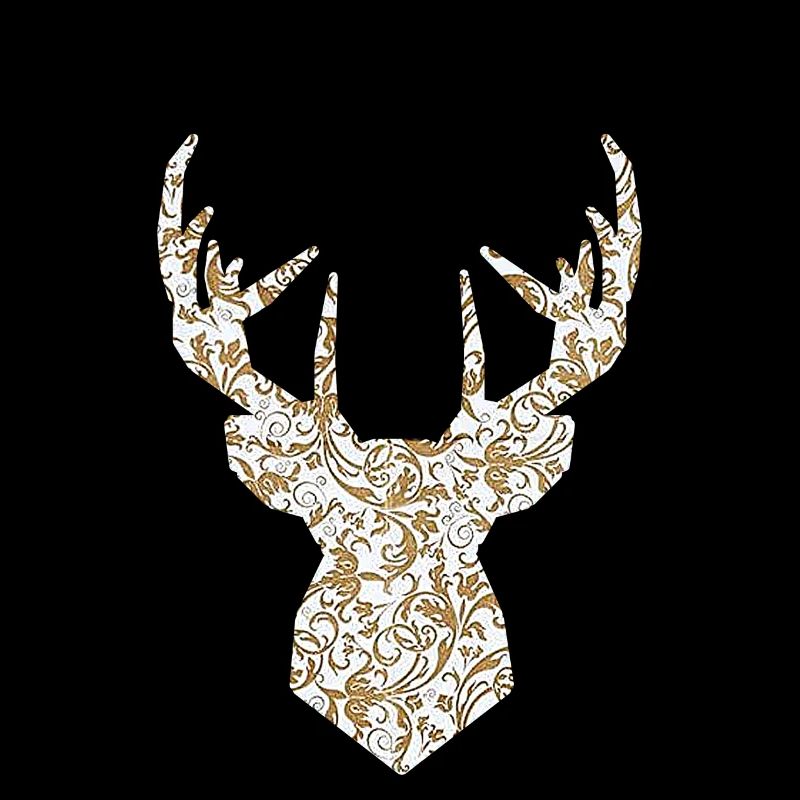 Tête de cerf or