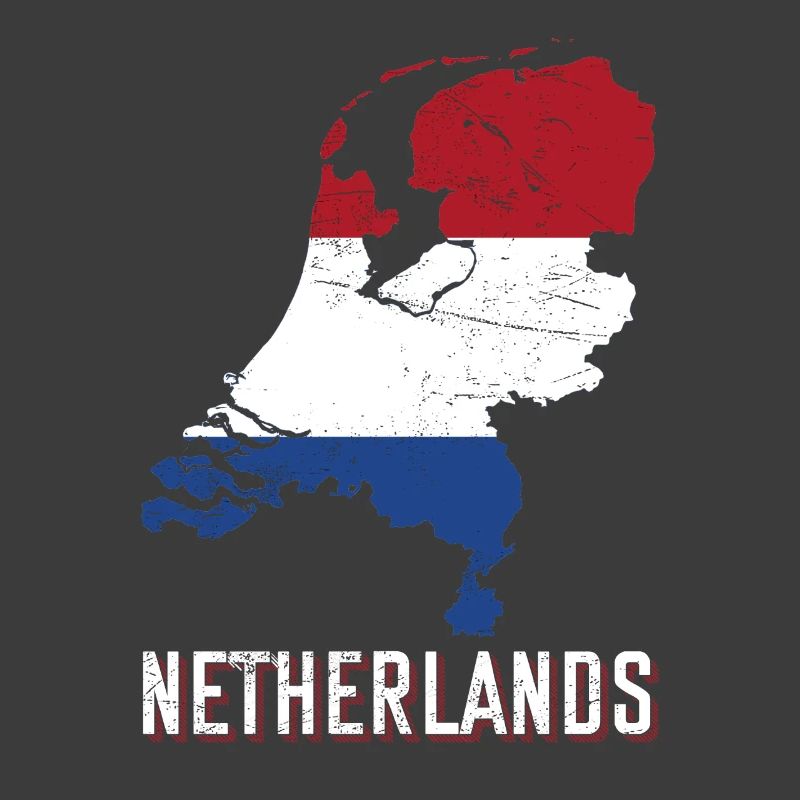 Pays-Bas drapeau forme de pays