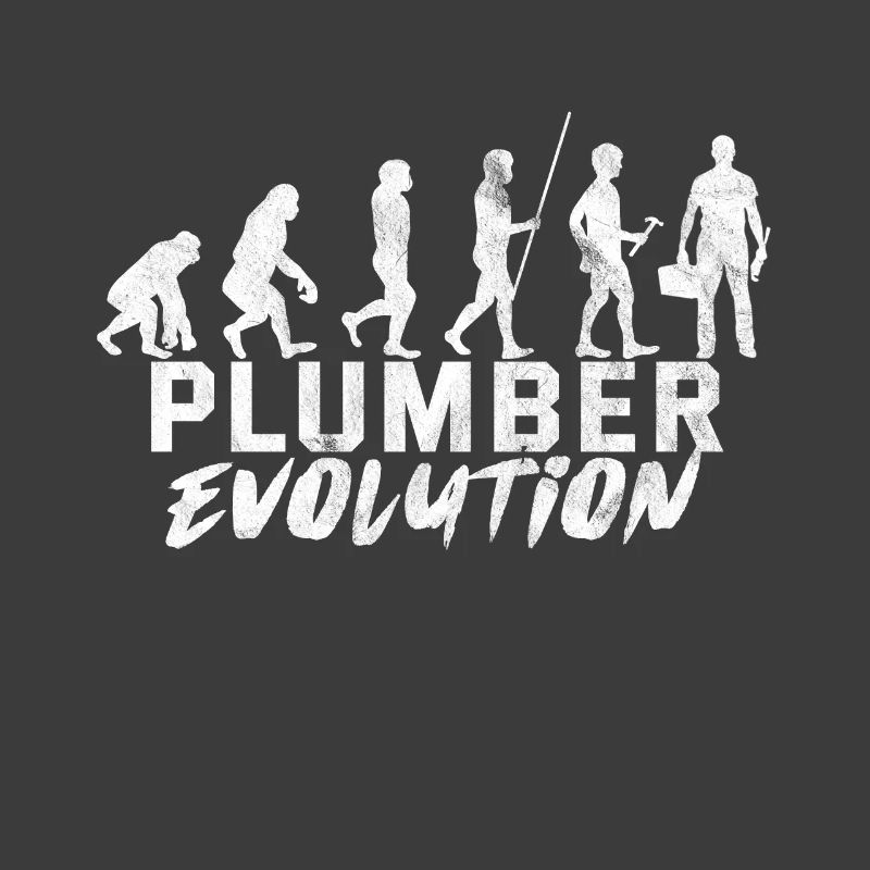 Plumber evolution plumbing pipe plumber joke