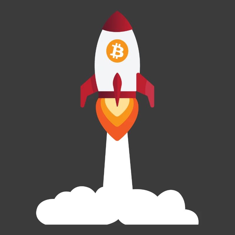 Bitcoin rocket - cryptocurrency bitcoins