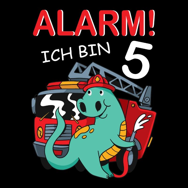 Ich Bin Schon 5 Dino Feuerwehrauto 5. Geburtstag