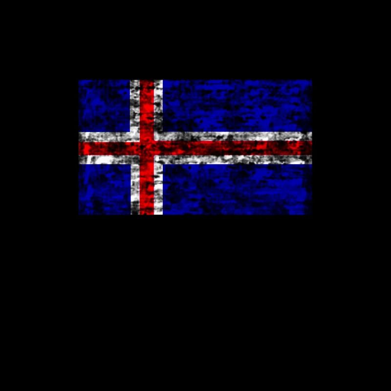Drapeau de l’Islande Vintage