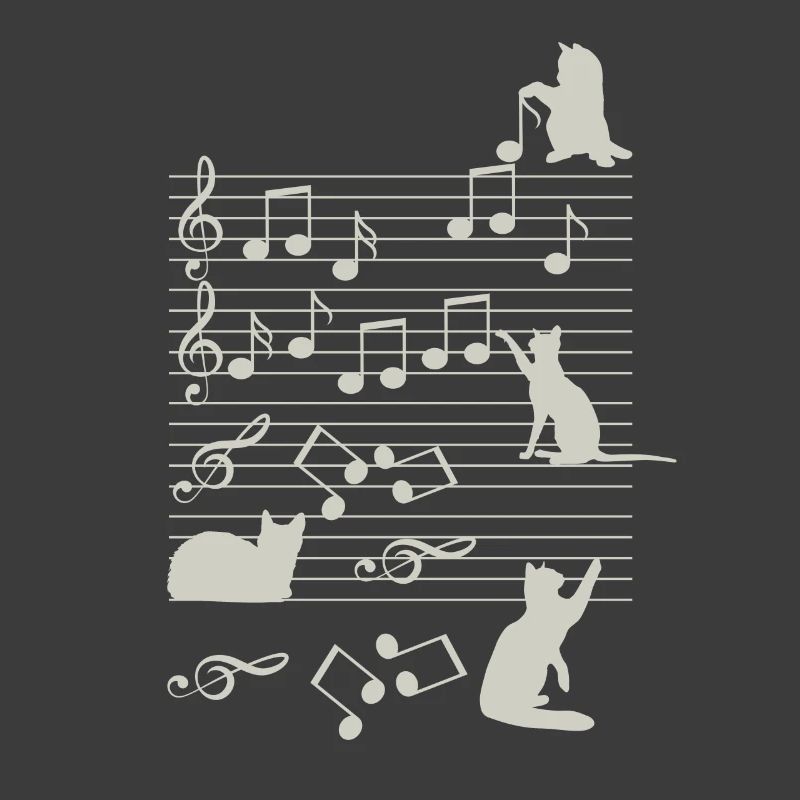 Chatte Musique Note