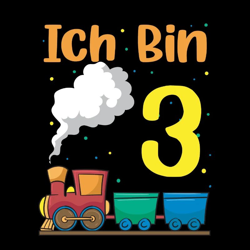 3. Geburtstag Junge Ich Bin Drei Jahre Alt Zug