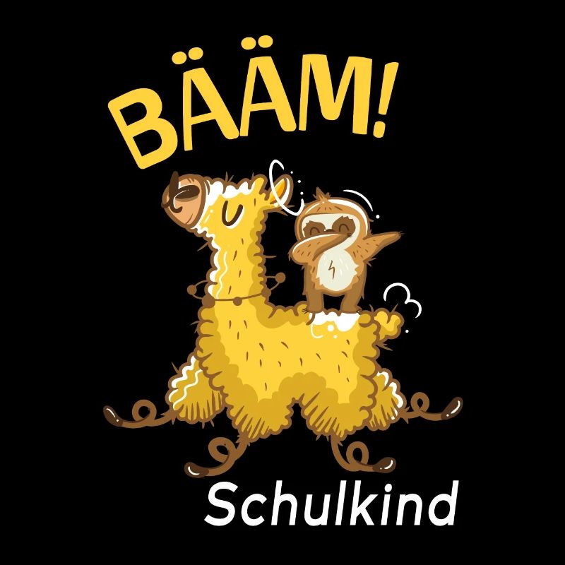 2021 Einschulung Schulkind Dabbing Faultier Lama