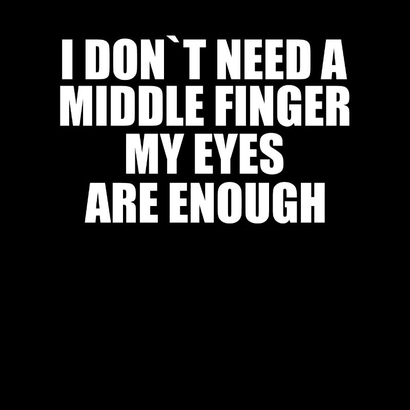 Sarcasm Sarcastic provocation middle finger