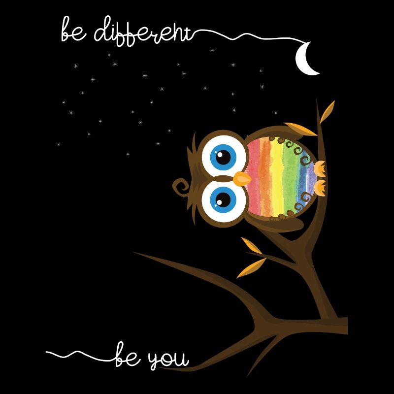 Owl be differnent be you Rainbow