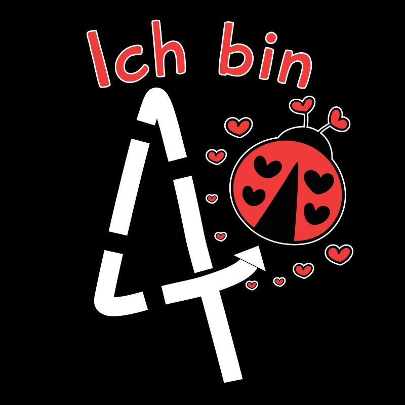 Mädchen Geburtstagsshirt 4 Jahre Geburtstag