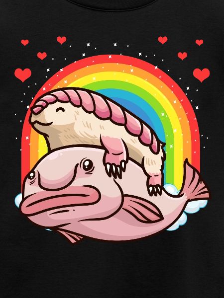 Bælte Mulch Regnbue Blobfish Kawaii