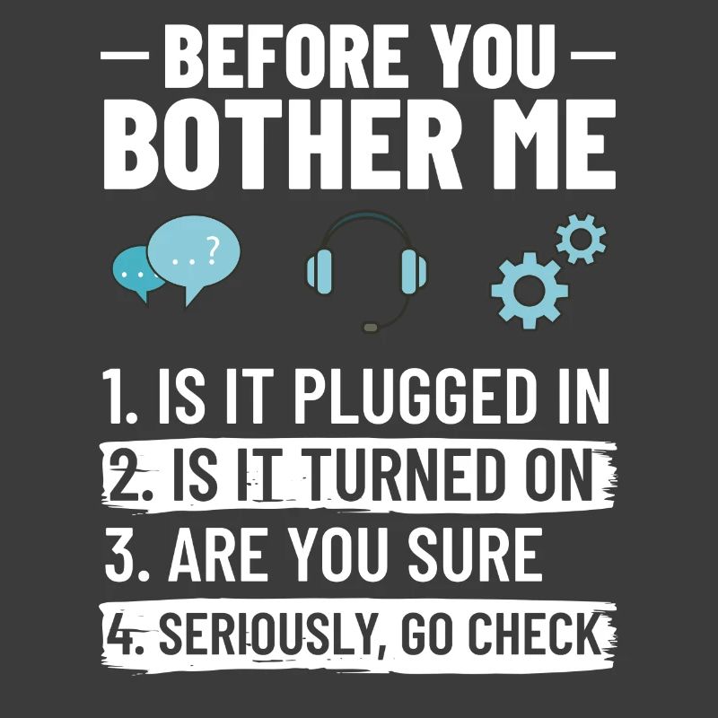 Tech Support IT Technischer Hilfe Helpdesk