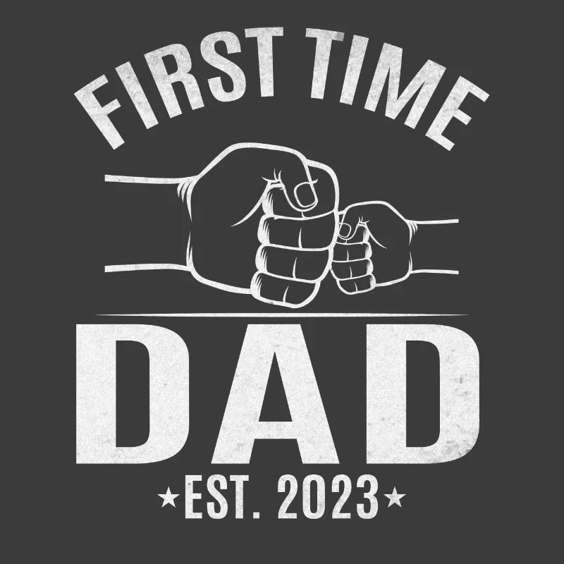 Zum ersten Mal Dad Est. 2023 Papa wird Vaterschaft