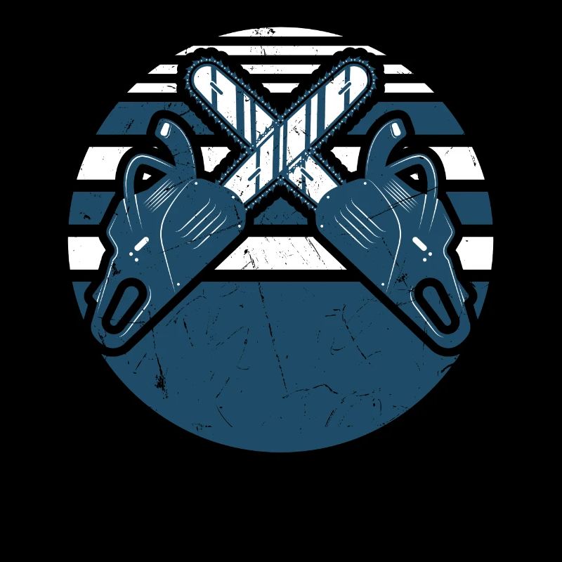 Vintage Chainsaw Distressed