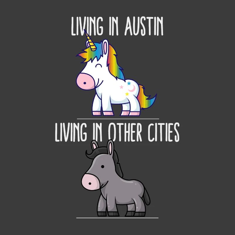 Leben in Austin Pride Texas Einhorn Love