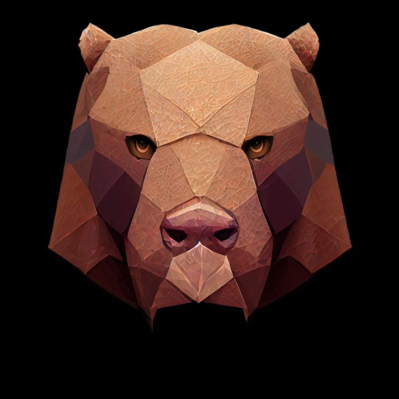 Polygonbärenkopf niedrige Polybären
