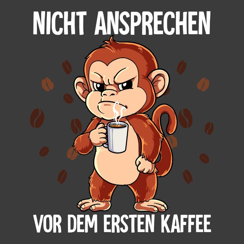Nicht Ansprechen Vor Dem Ersten Kaffee Affe