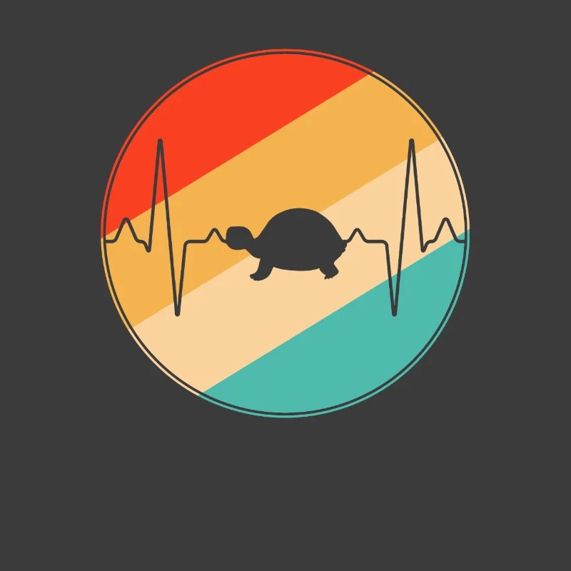 Turtle Retro Heartbeat