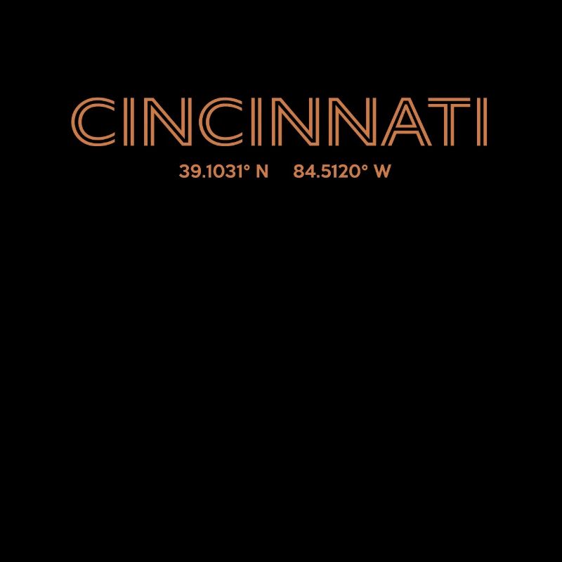 USA City Coordinates - Cincinnati