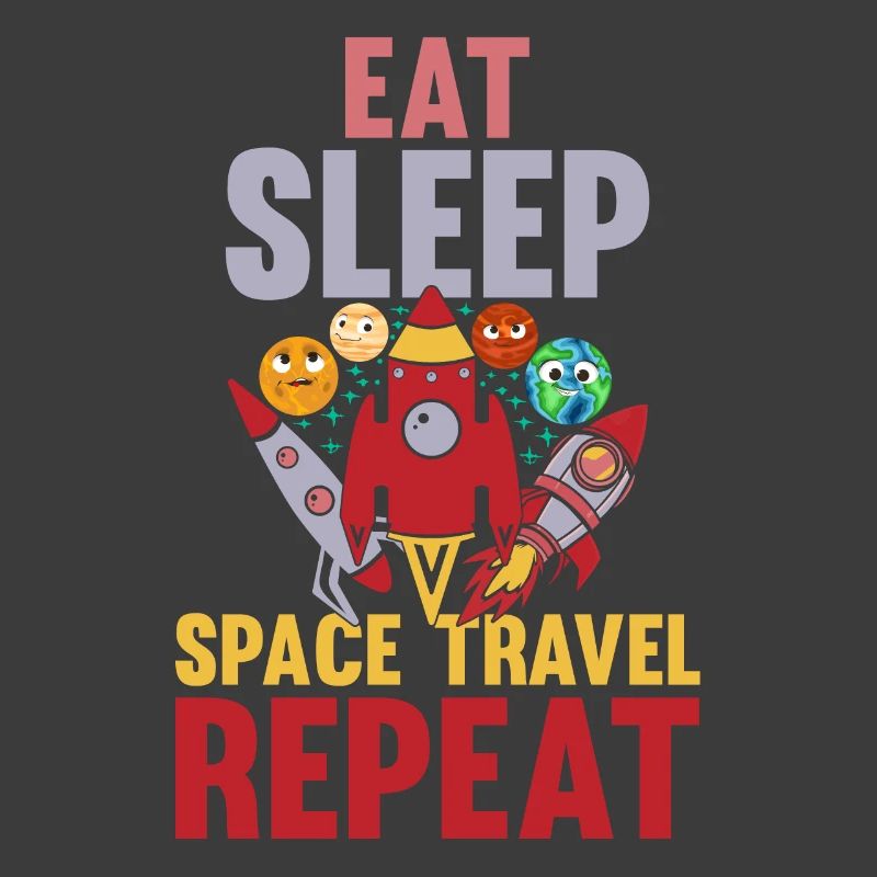 Mangez dormir Voyage dans l’espace Répéter - Planets Space Rock