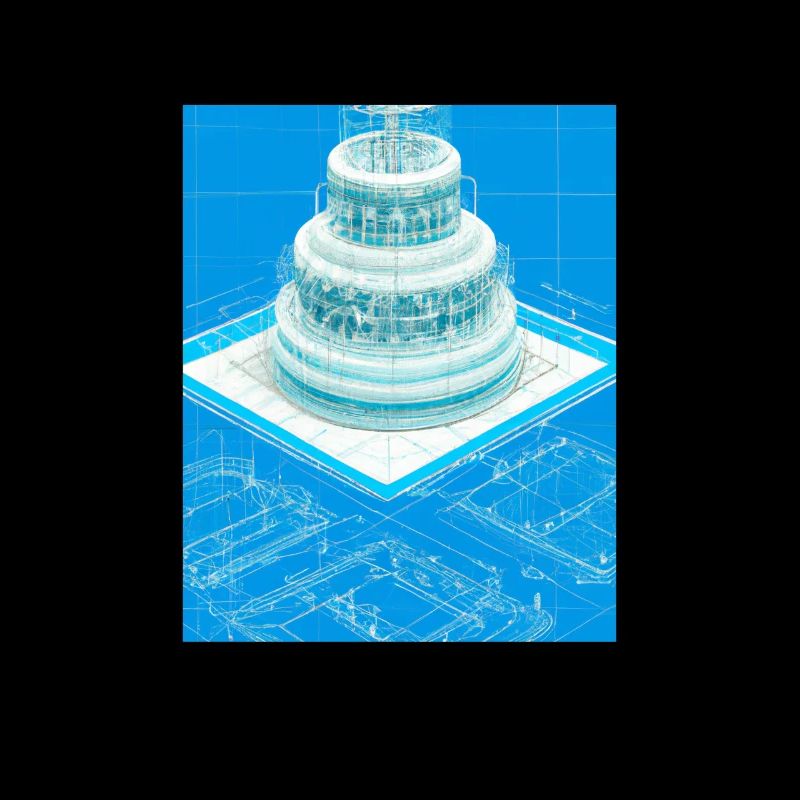 Cake Blueprint Pastry Chef Cake Baking