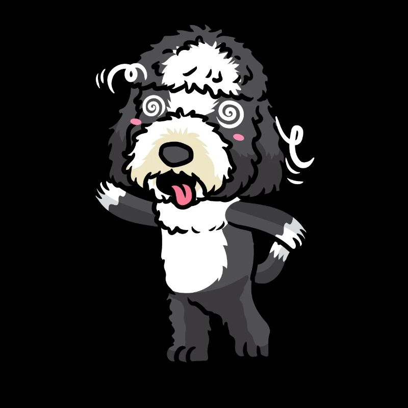 Émoticône de chien Sheepadoodle