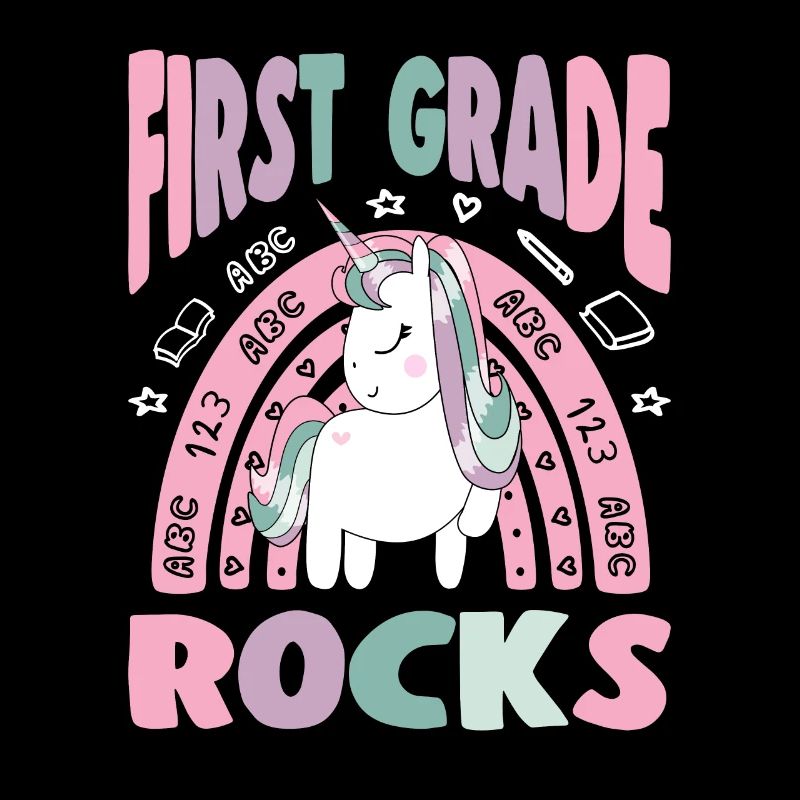 School Starters First Grade Rocks Eenhoorn