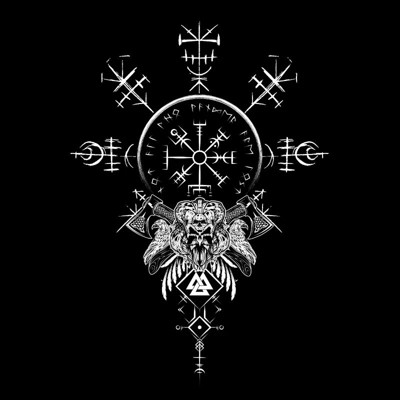 Celtic Vikinger Vegvisir compas Vikings