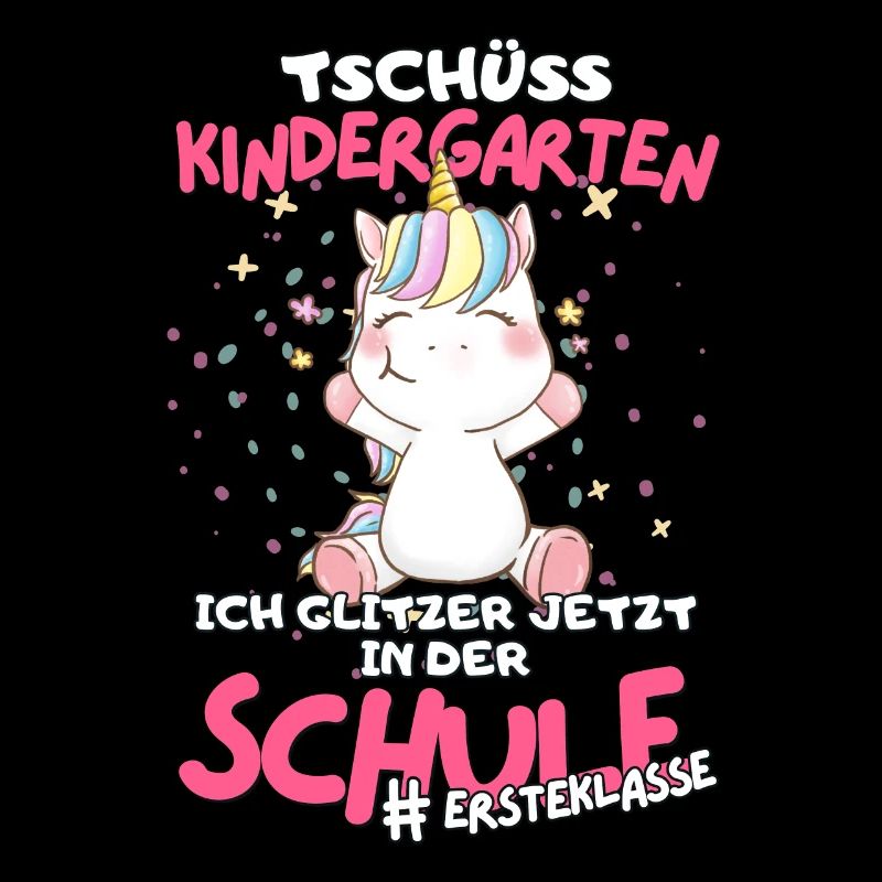Einhorn Schulkind 2023: Tschüss Kindergarten!