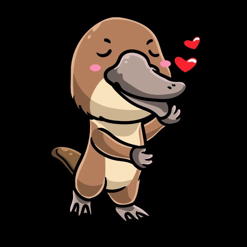 Émoticône ornithorynque de Kawaii