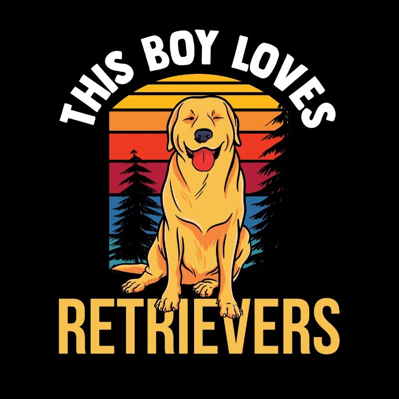 This Boy Loves Retriever Retrievers Dog