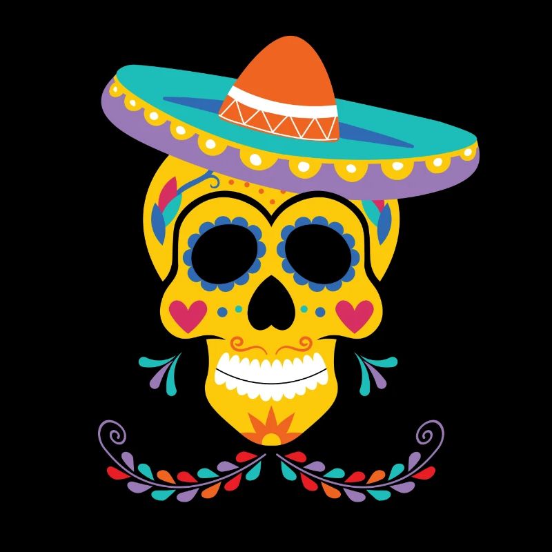 Dia de Los Muertos Sombrero, Mexique