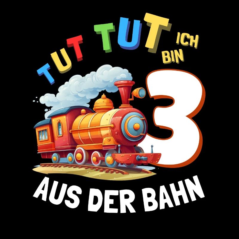 3. Geburtstag Junge Zug Eisenbahn für Zugfahrer