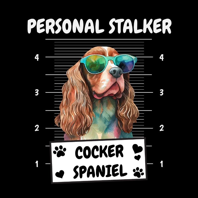 Little Funny Stalker Cocker Spaniel