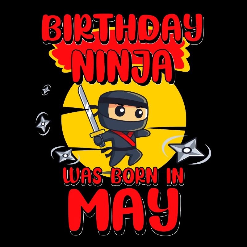 Birthday Ninja May Bday Party Gift For Bday Boy