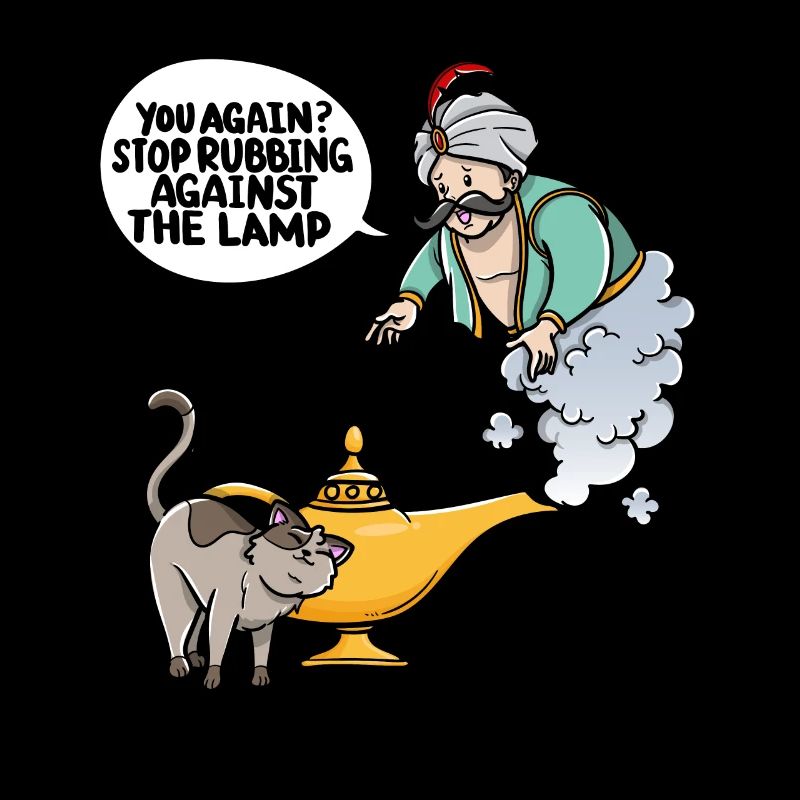 They stop rubbing against the lamp again
