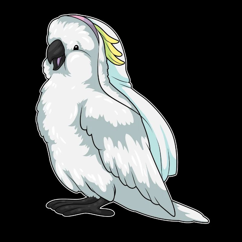 Parrot Bridal Veil Wedding
