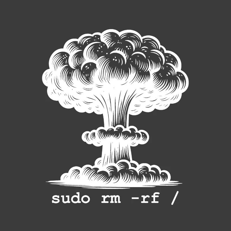 Linux Funny Linux Command Sudo RM RF für Männer