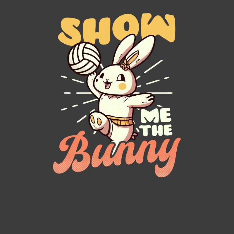 Volleyball Easter Show Me Bunny