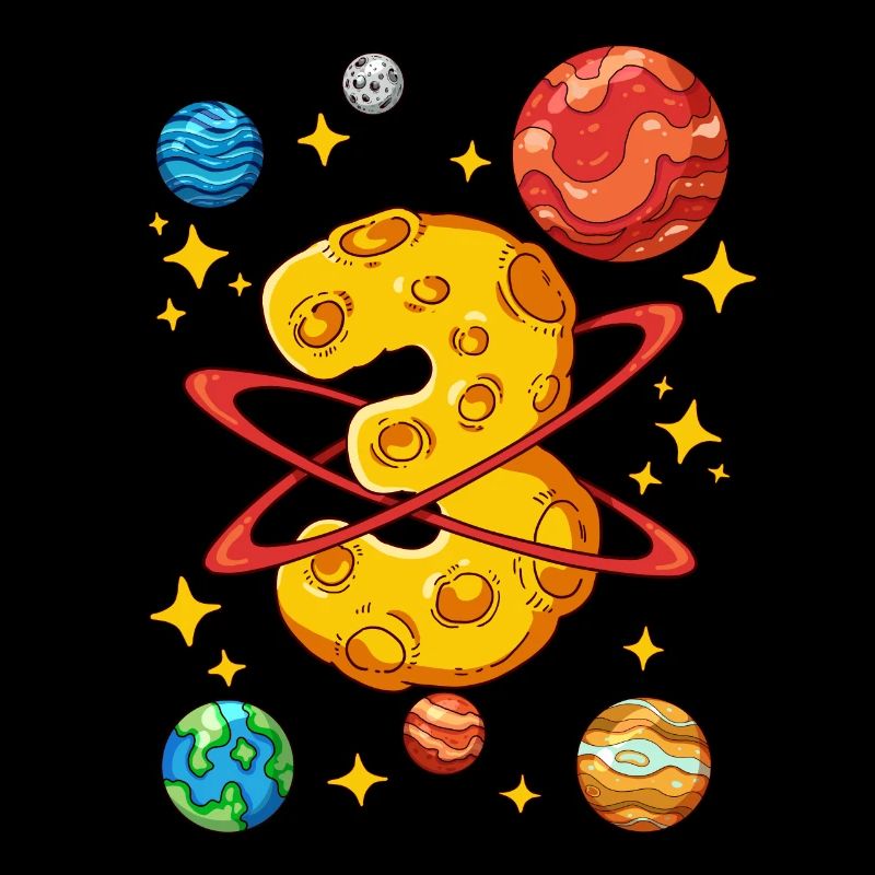 3 Birthday Space Space Astronaut 3 Years