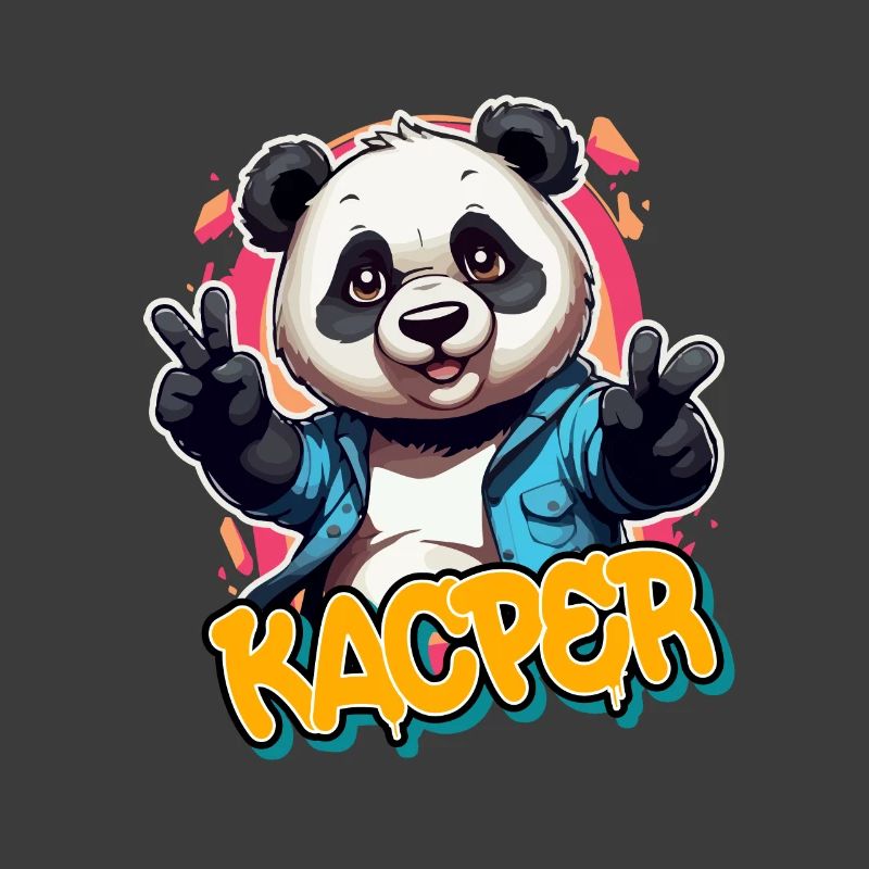 KACPER - Beau nom de garçon avec Cool Panda