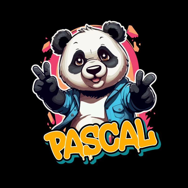 PASCAL - Handsome Boy Name with Cool Panda